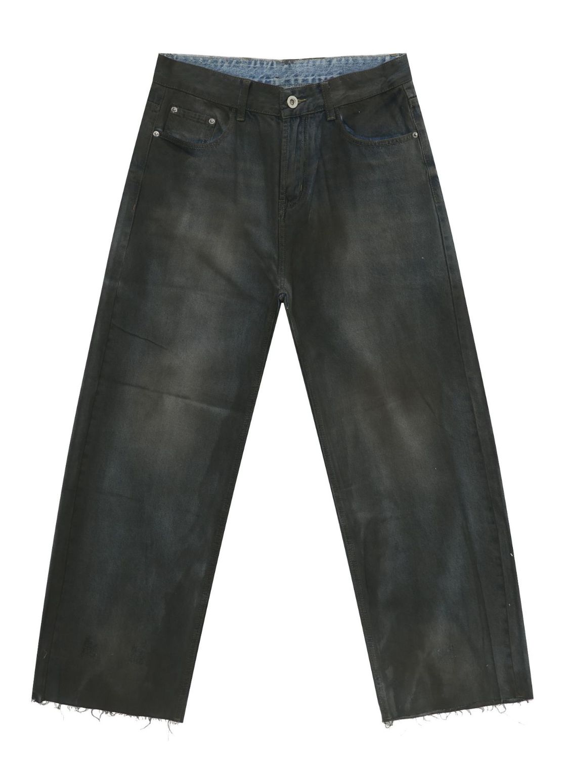 Buy Men's Frayed Hem Jeans with Pockets by Faz