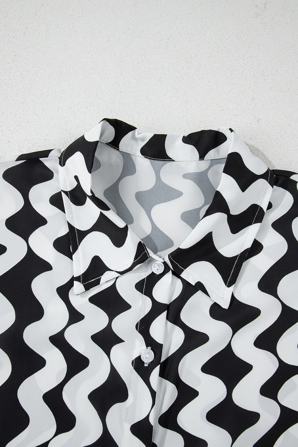 Buy Button Down Contrast Striped Cover-Up by Faz