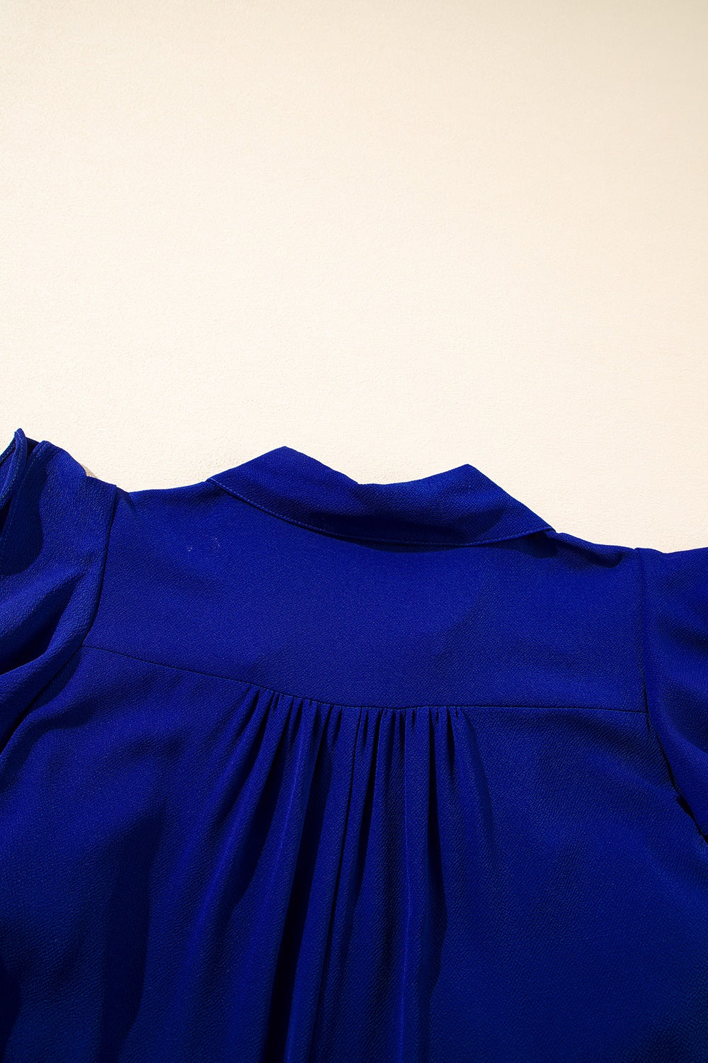 Buy Ruffled Short Sleeve Collared V Neck Tiered Midi Dress by Faz