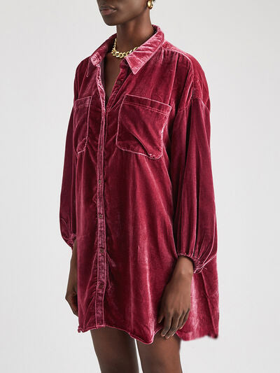 Buy Collared Neck Button Down Long Sleeve Shirt by Faz