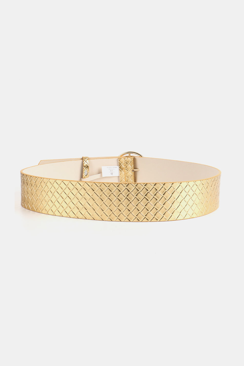 Buy PU Leather Circle Shape Buckle Belt by Faz