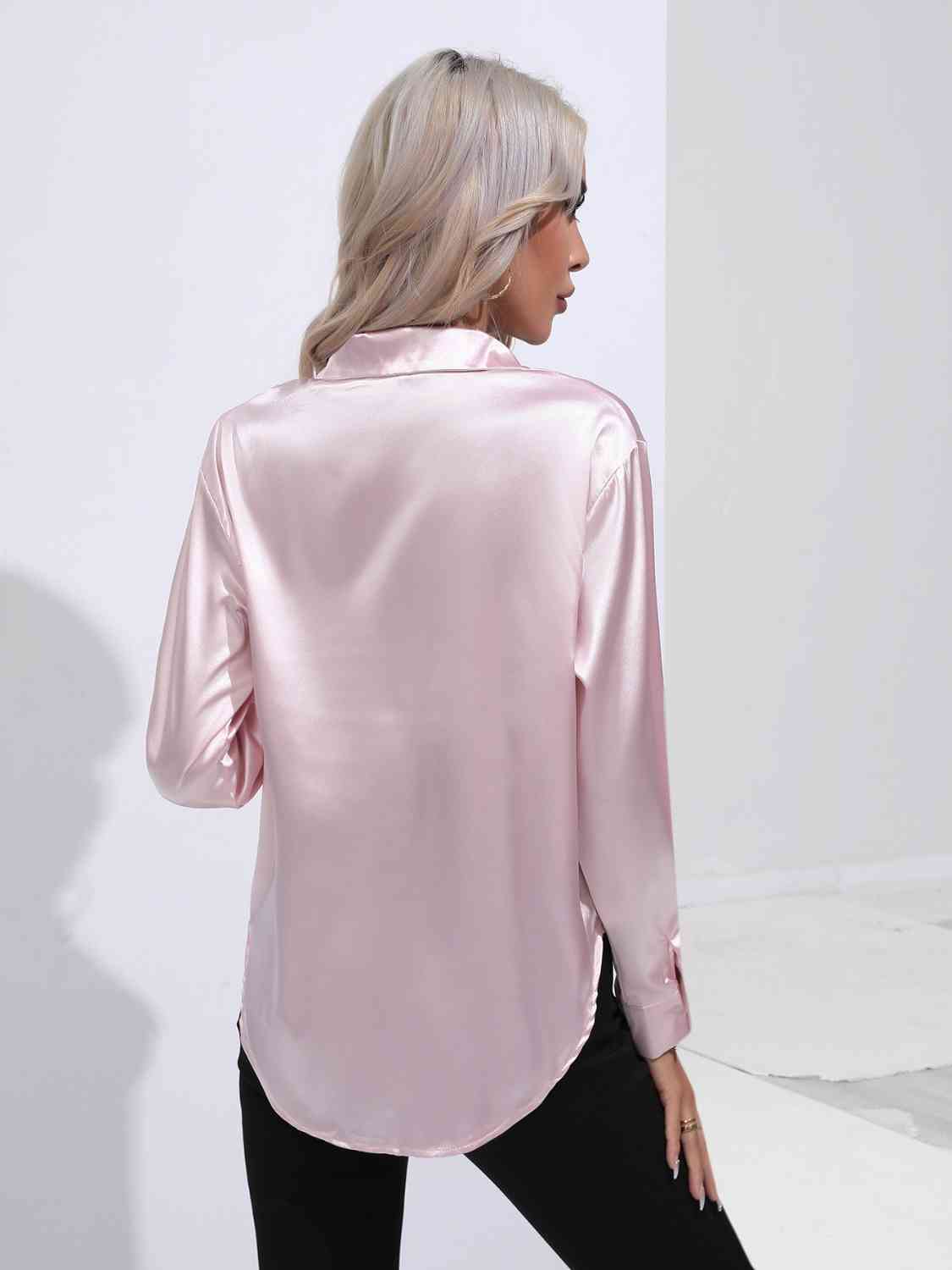 Buy Collared Neck Buttoned Long Sleeve Shirt by B&S