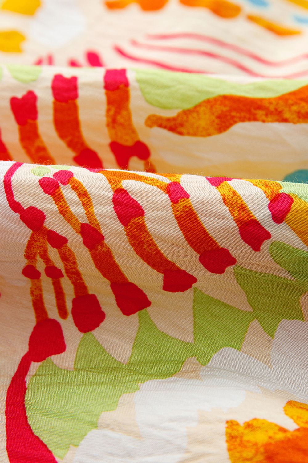 Buy Abstract Print Spaghetti Strap Piping Detail Maxi Dress by Faz