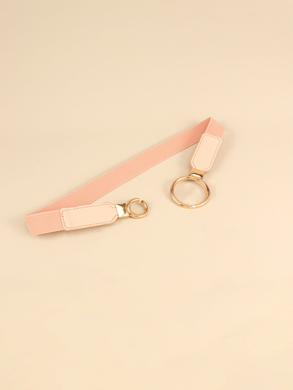 Buy Double Ring Buckle Elastic PU Belt by Faz