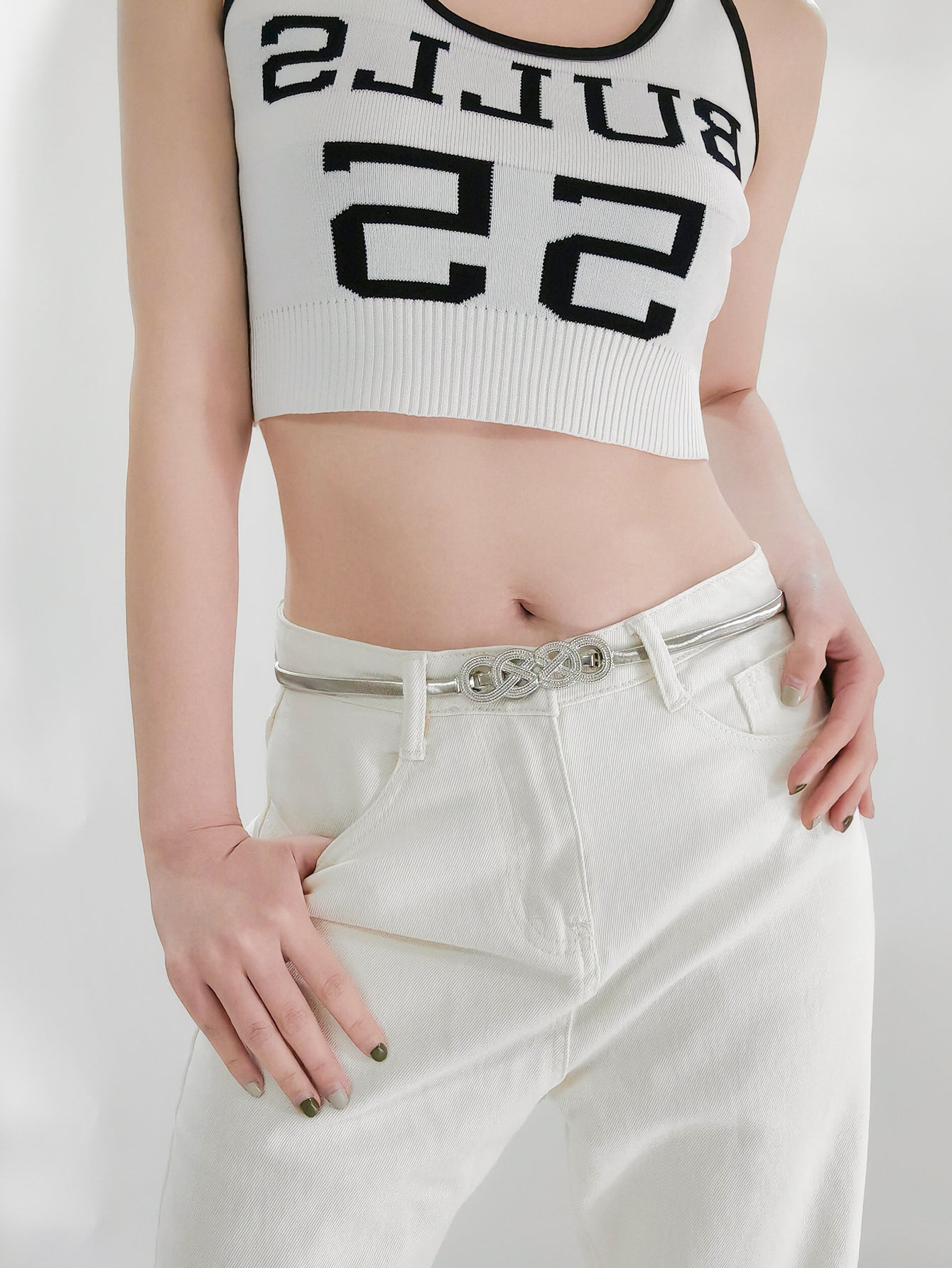 Buy Knot Buckle Metal Belt by Faz