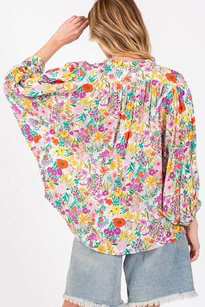 Buy SAGE + FIG Button Down Floral Shirt by SAGE+FIG