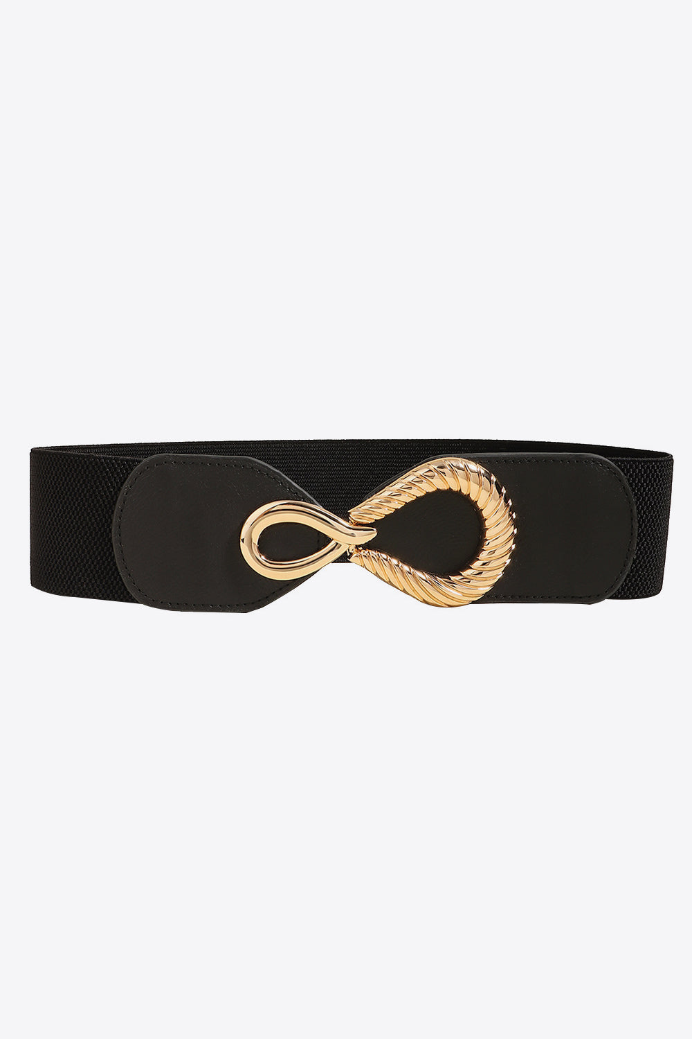 Buy Ribbed Alloy Buckle Elastic Belt by Faz