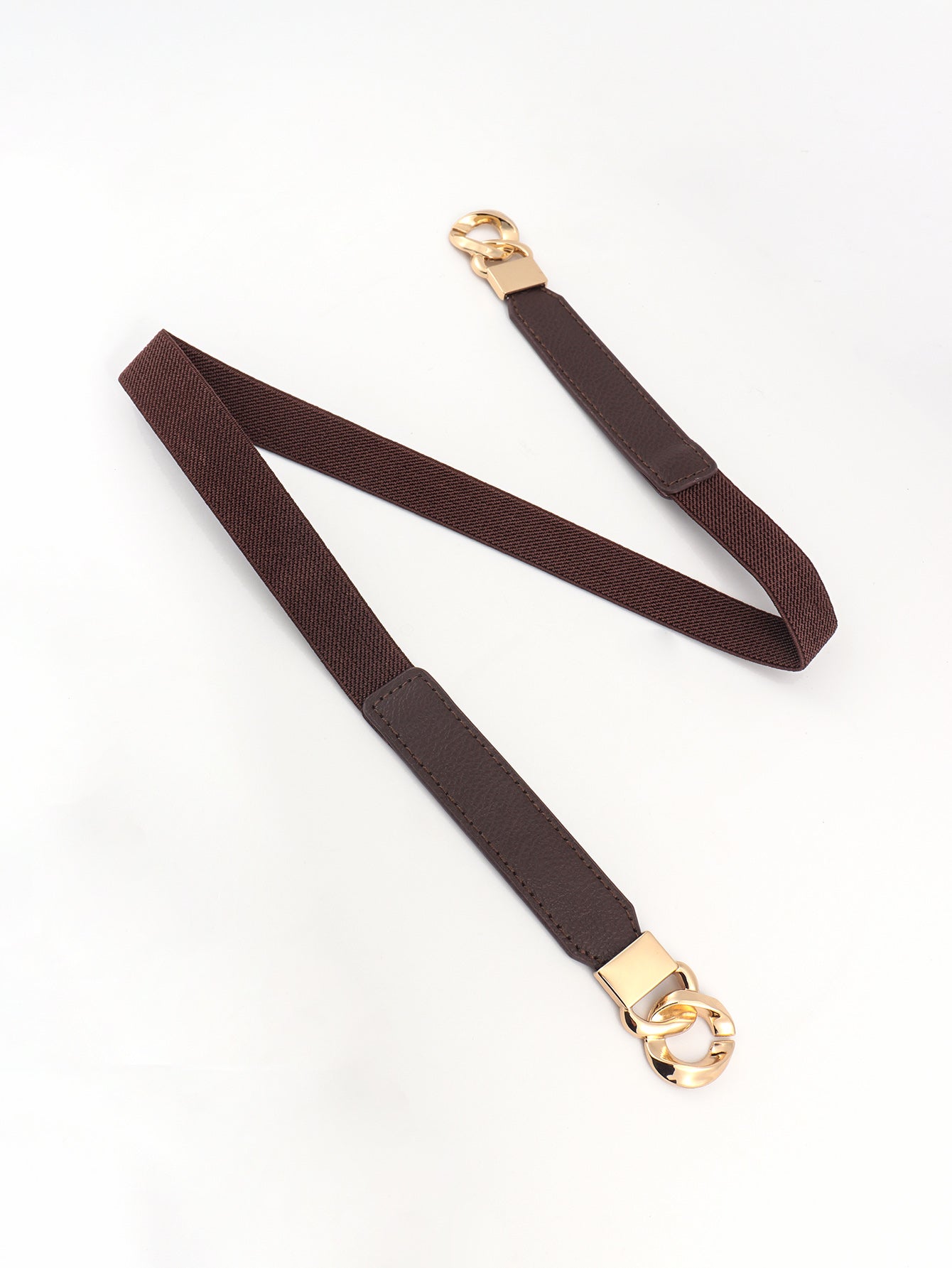 Buy Zinc Alloy Buckle Elastic PU Belt by Faz