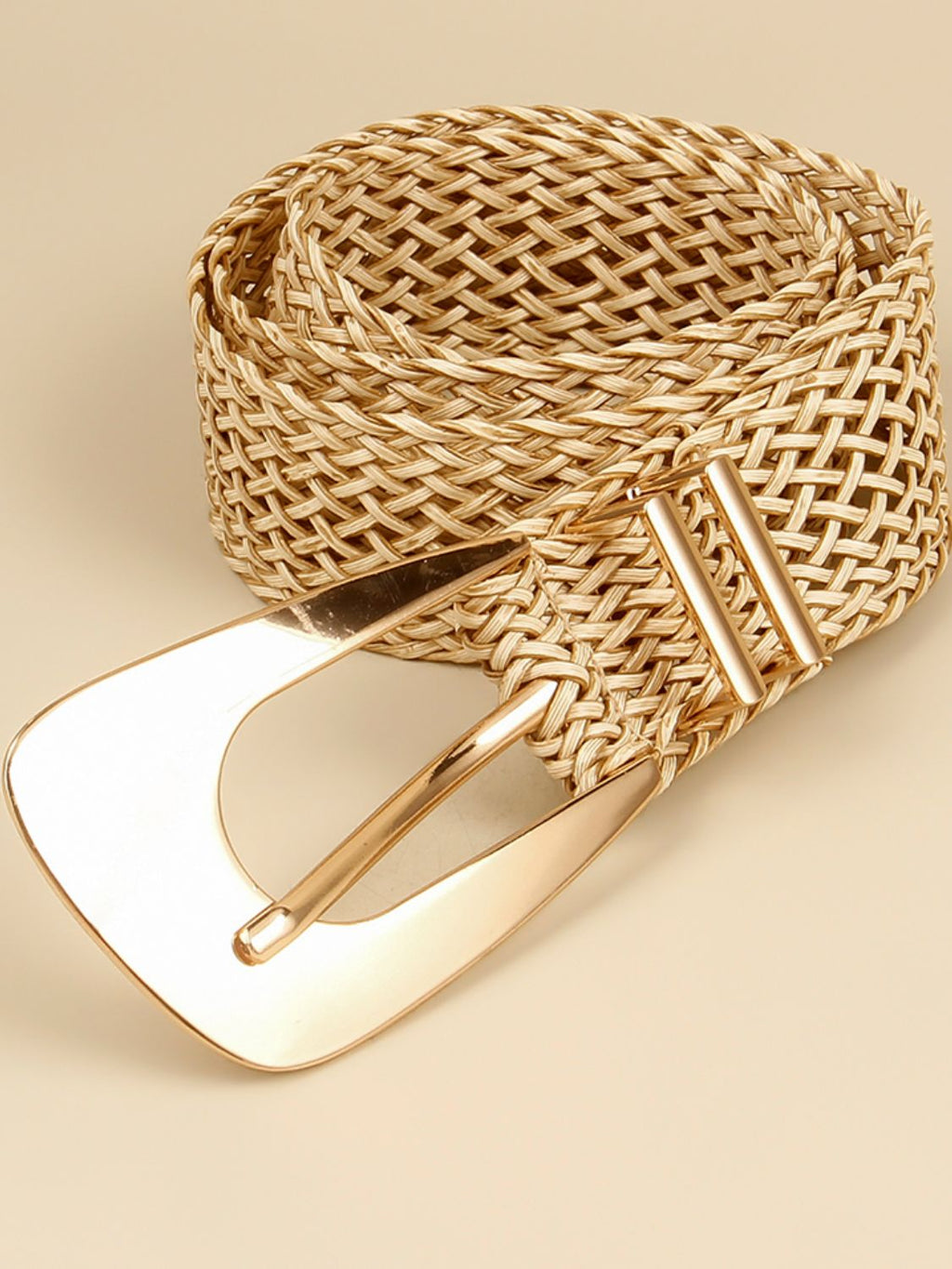 Buy Irregular Buckle Braid Belt by Faz