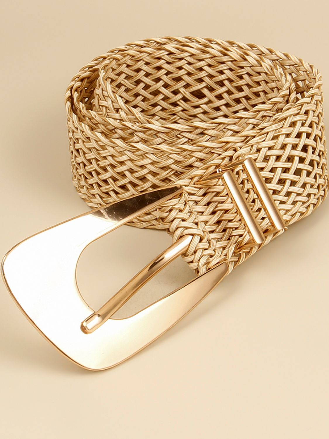 Buy Irregular Buckle Braid Belt by Faz