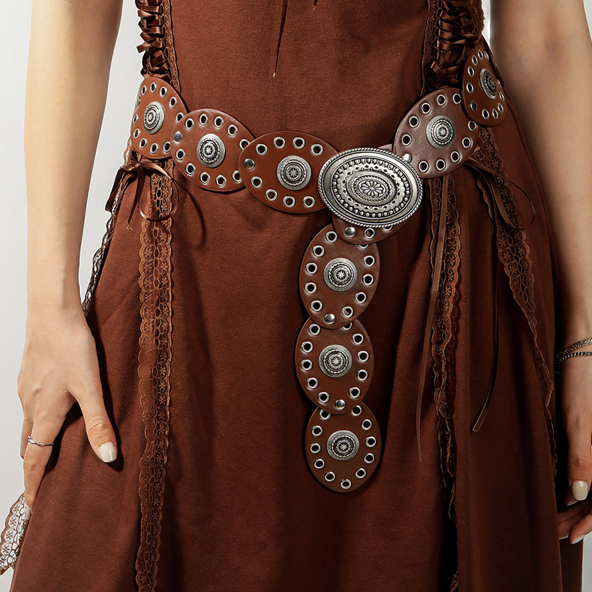 Buy Oval PU Belt by Faz