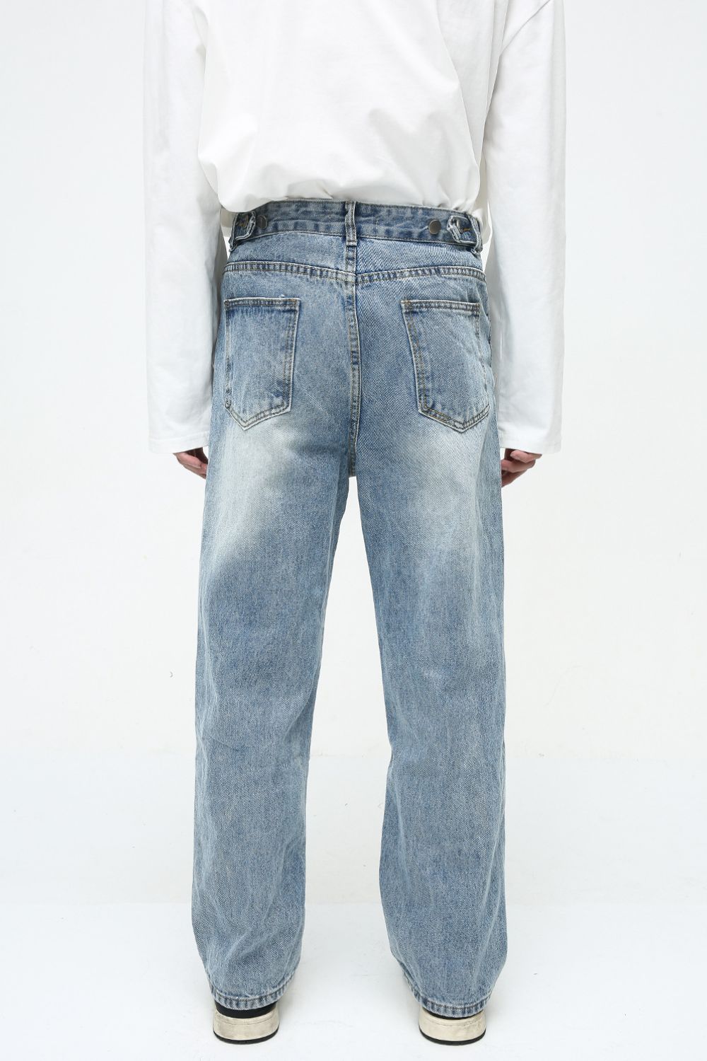 Buy Men's Washed Straight-Leg Jeans by Faz