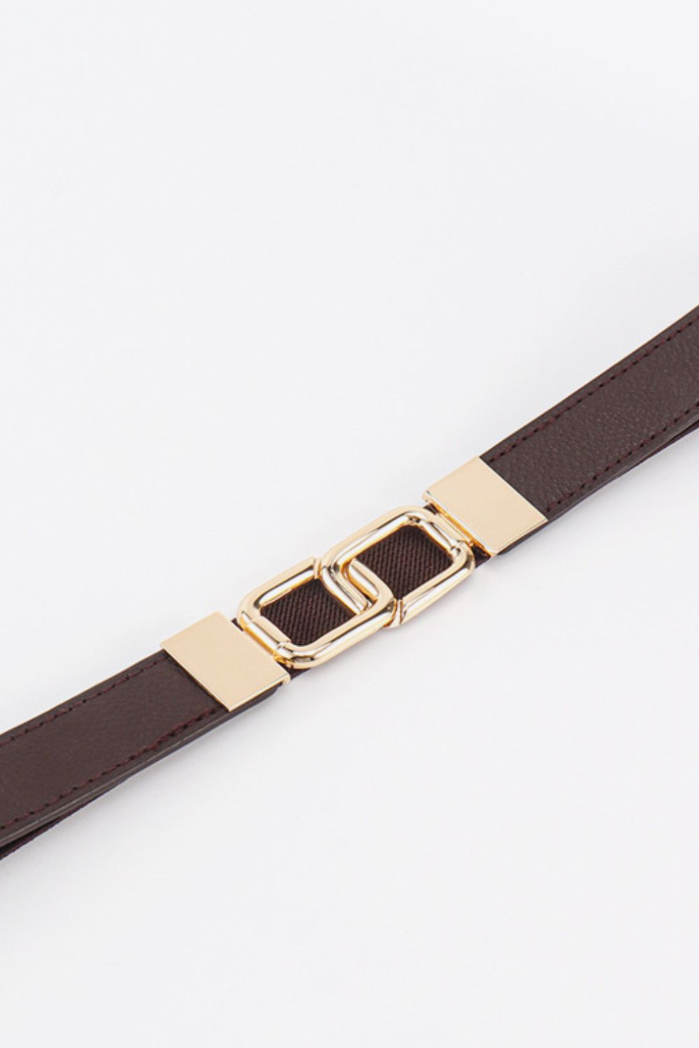 Buy Geometric Double Buckle Elastic Belt by Faz