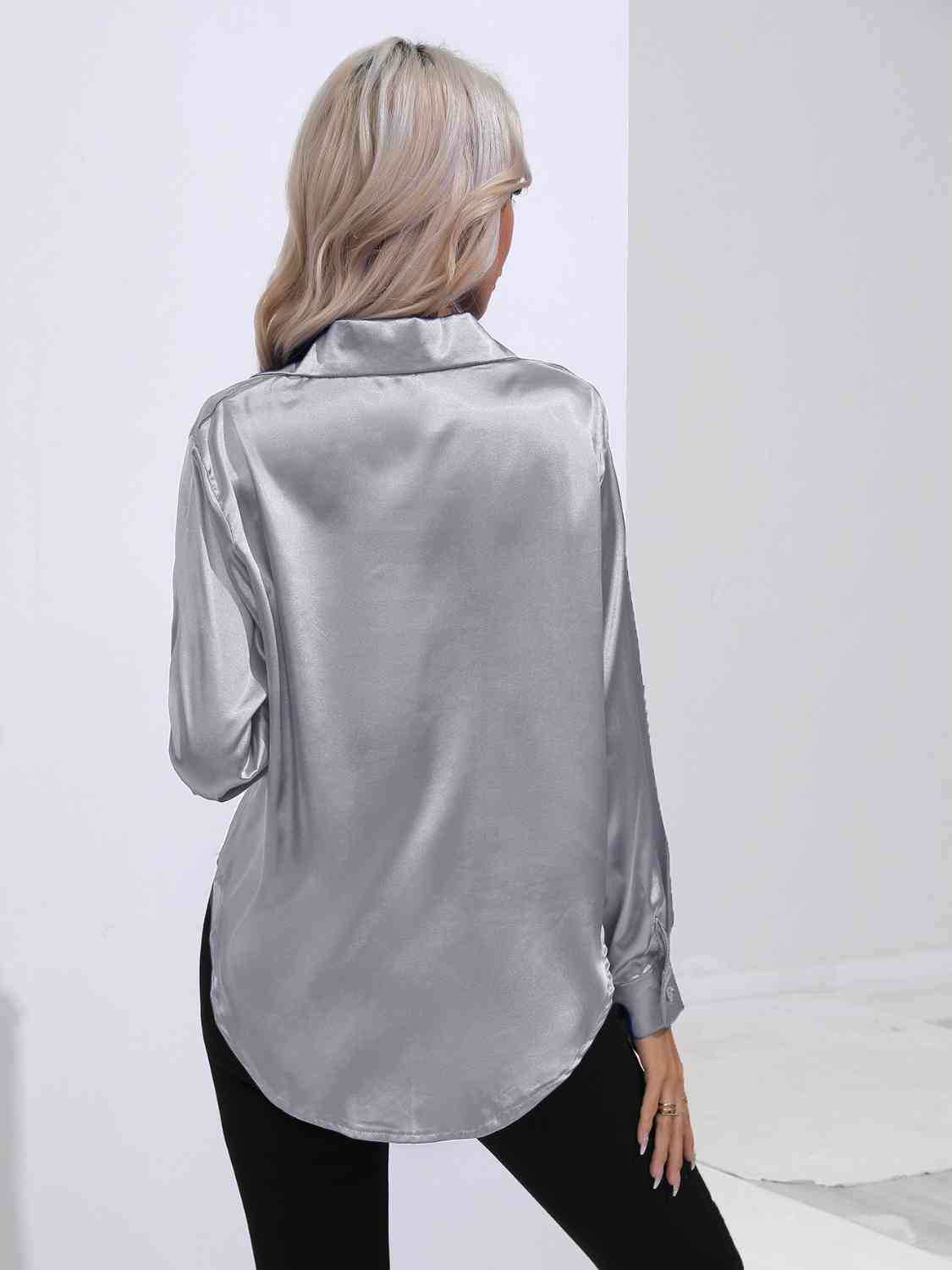 Buy Collared Neck Buttoned Long Sleeve Shirt by B&S