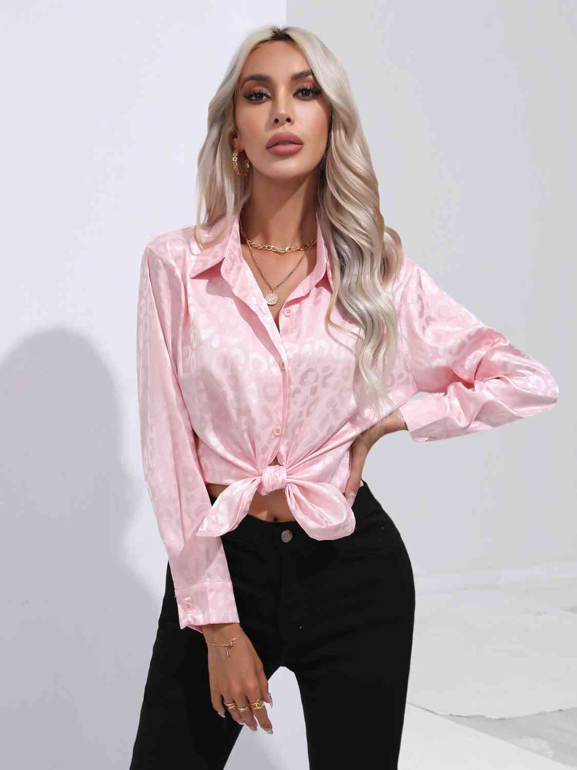 Buy Printed Collared Neck Buttoned Shirt by B&S