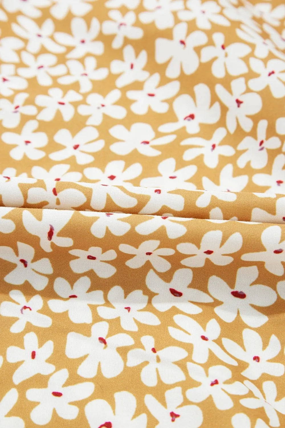 Buy Floral Short Sleeve Surplice Frilly Tiered Mini Dress by Faz