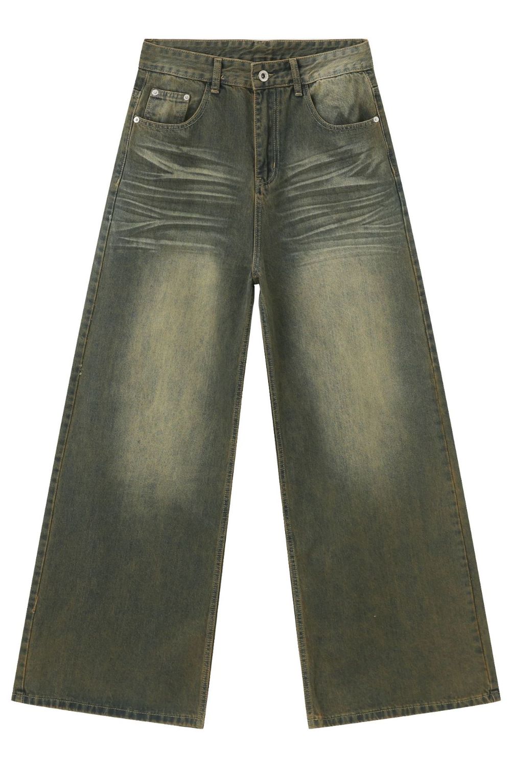 Buy Men's Wide Leg Jeans with Pockets by Faz