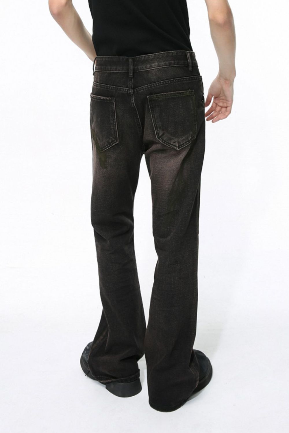 Buy Men's Clean Fit Bootcut Jeans with Pockets by Faz