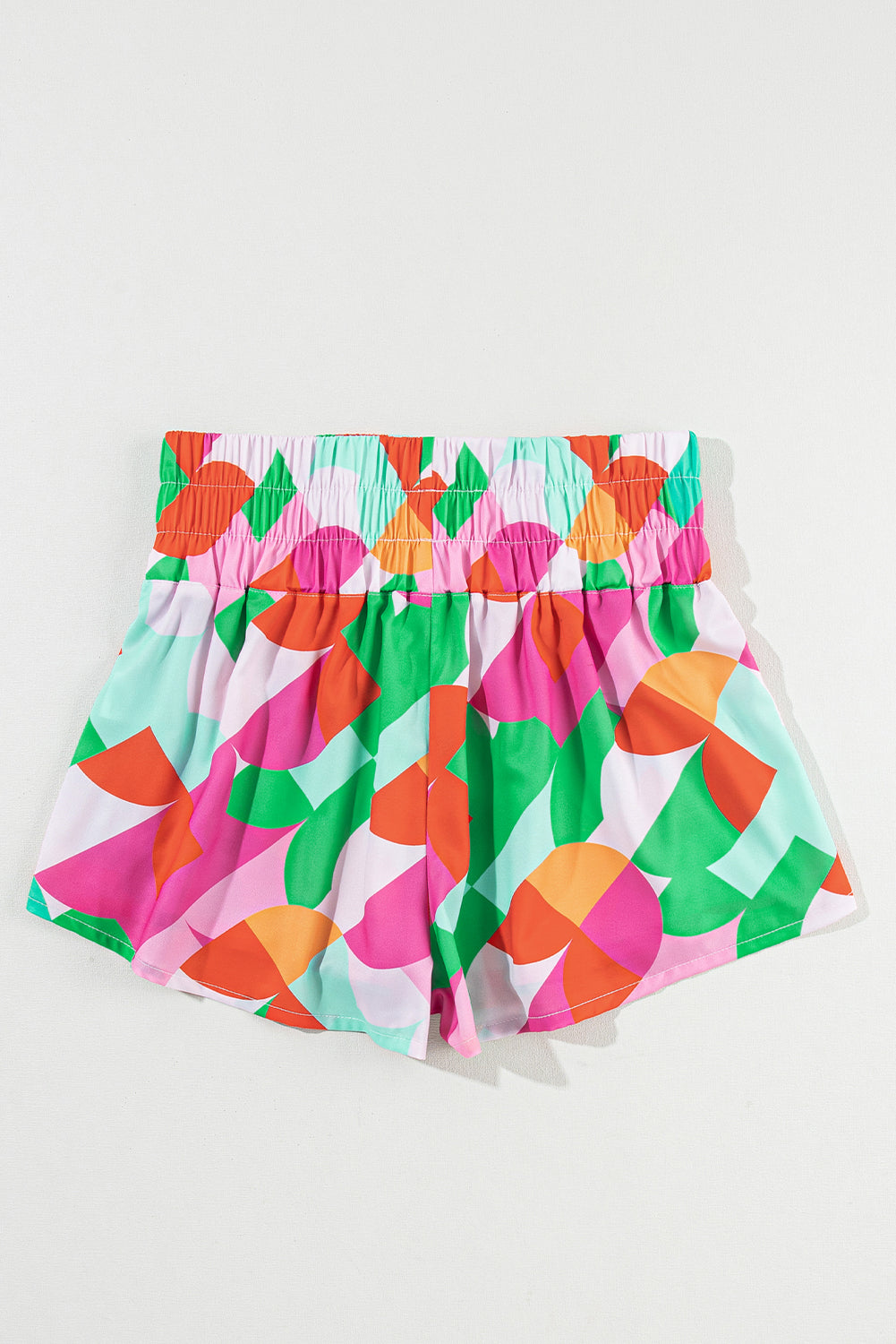 Buy Smocked Contrast Print High Waist Skort by Faz