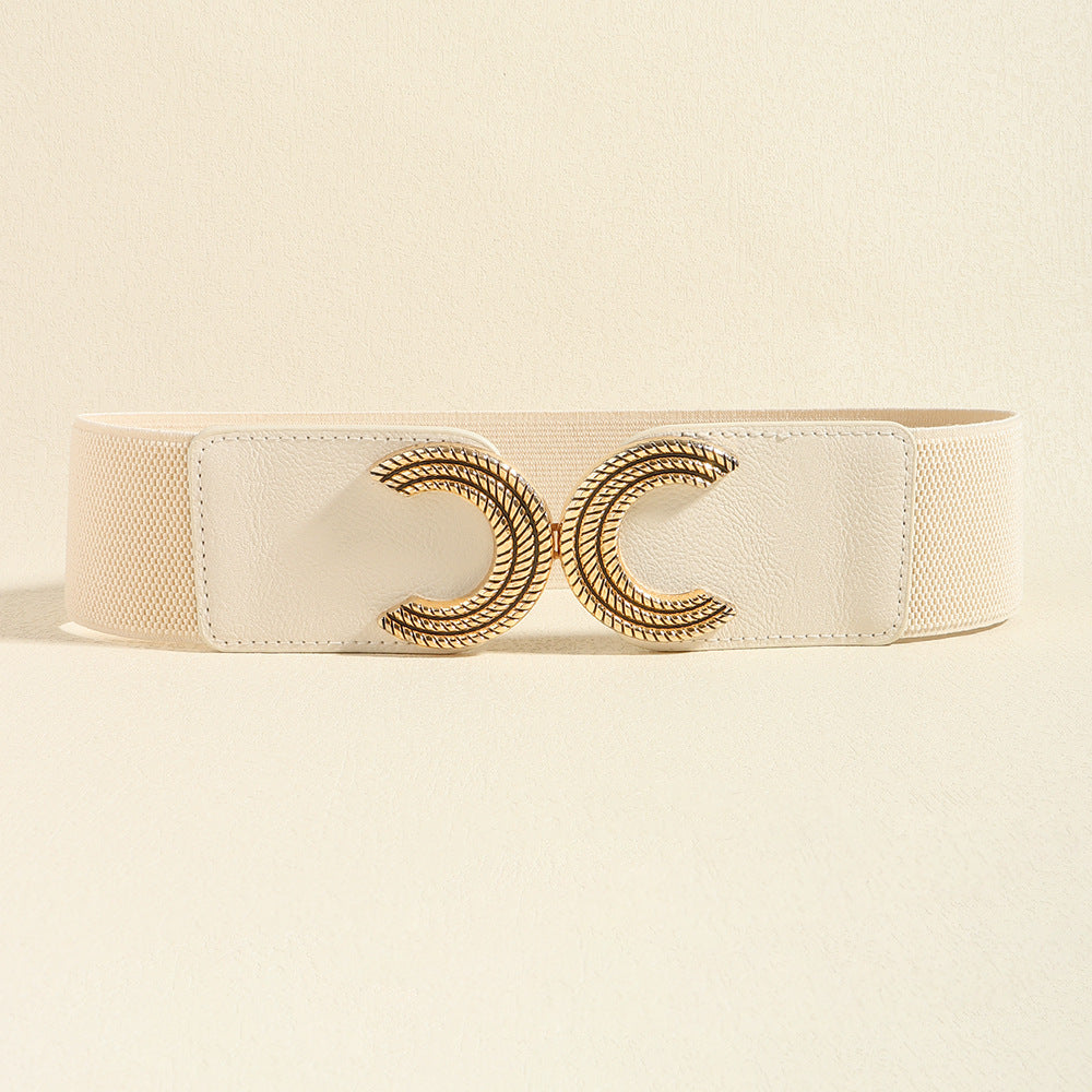Buy Double C Buckle Elastic Belt by Faz