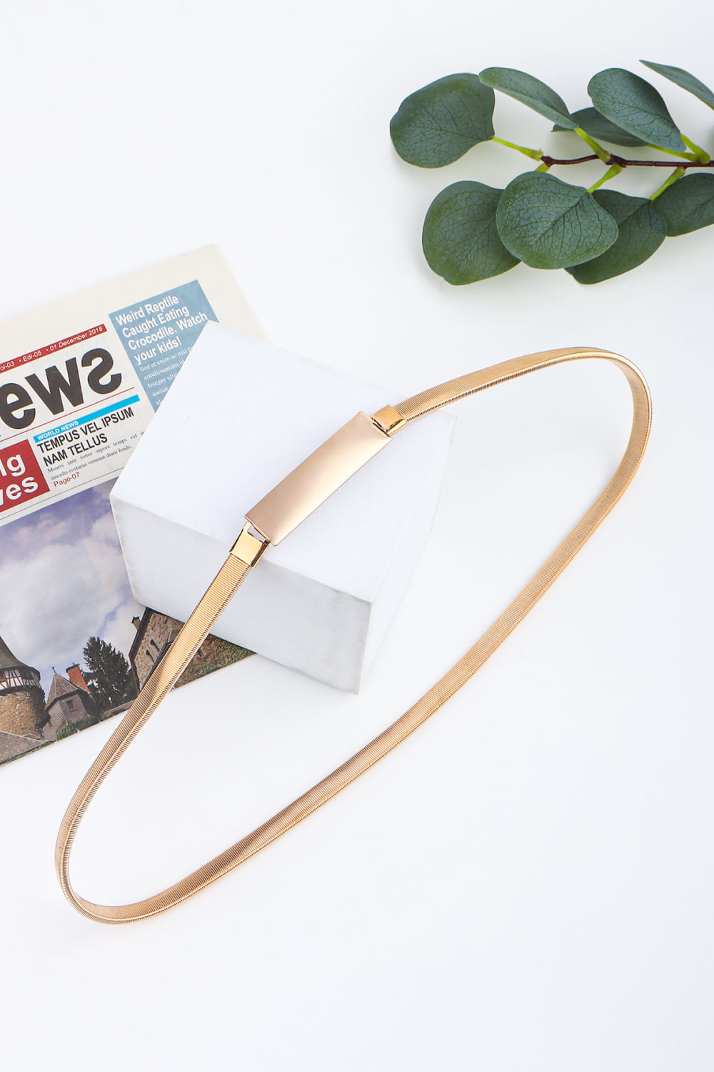 Buy Elastic Iron Skinny Belt by Faz