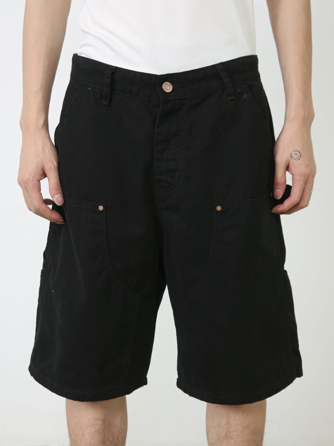 Buy Men's Mid Rise Denim Shorts with Pockets by Faz