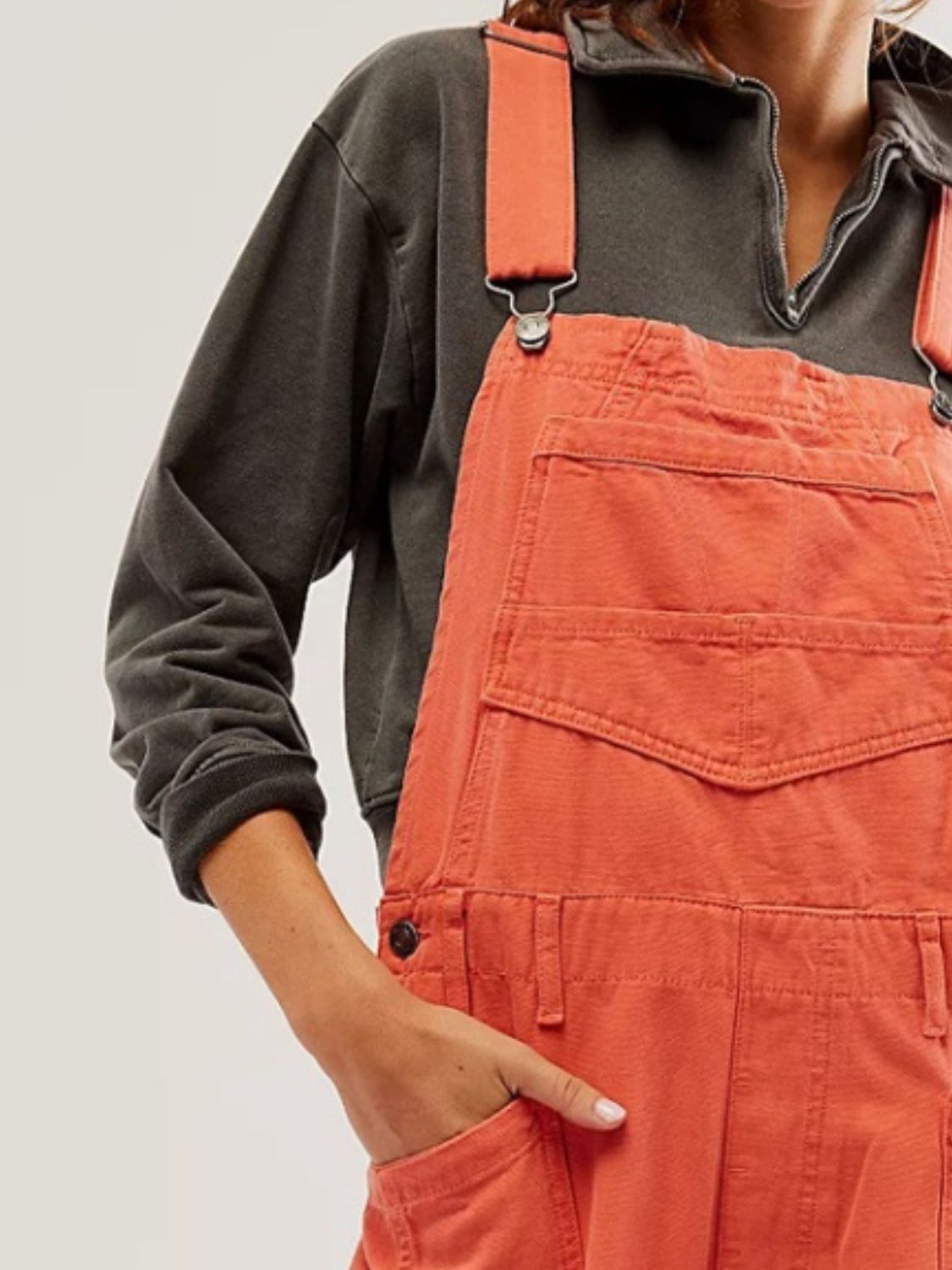 Buy Pocketed Wide Strap Denim Overalls by Faz