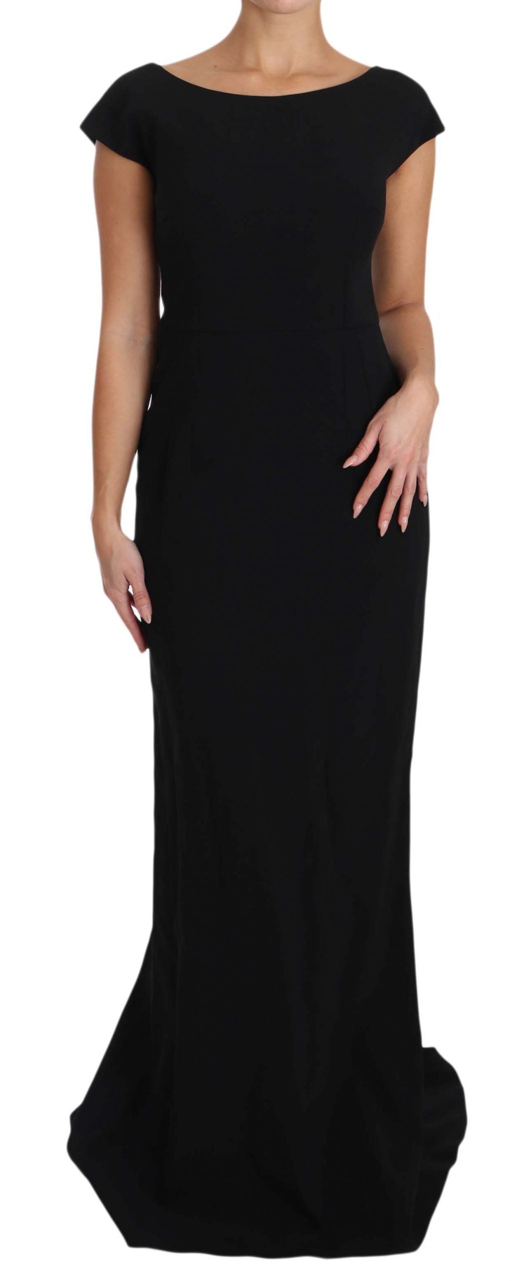 Buy Elegant Black Maxi Sheath Dress by Dolce & Gabbana