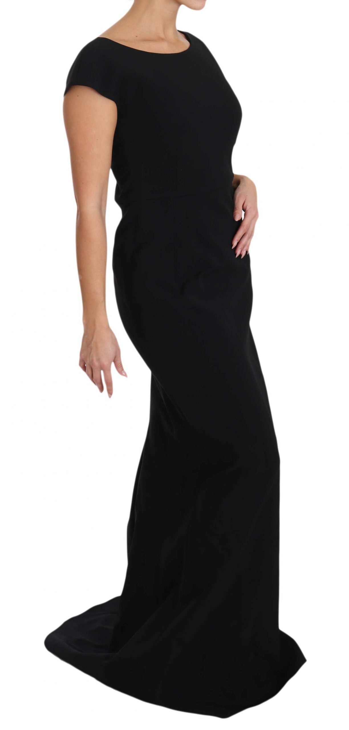 Buy Elegant Black Maxi Sheath Dress by Dolce & Gabbana