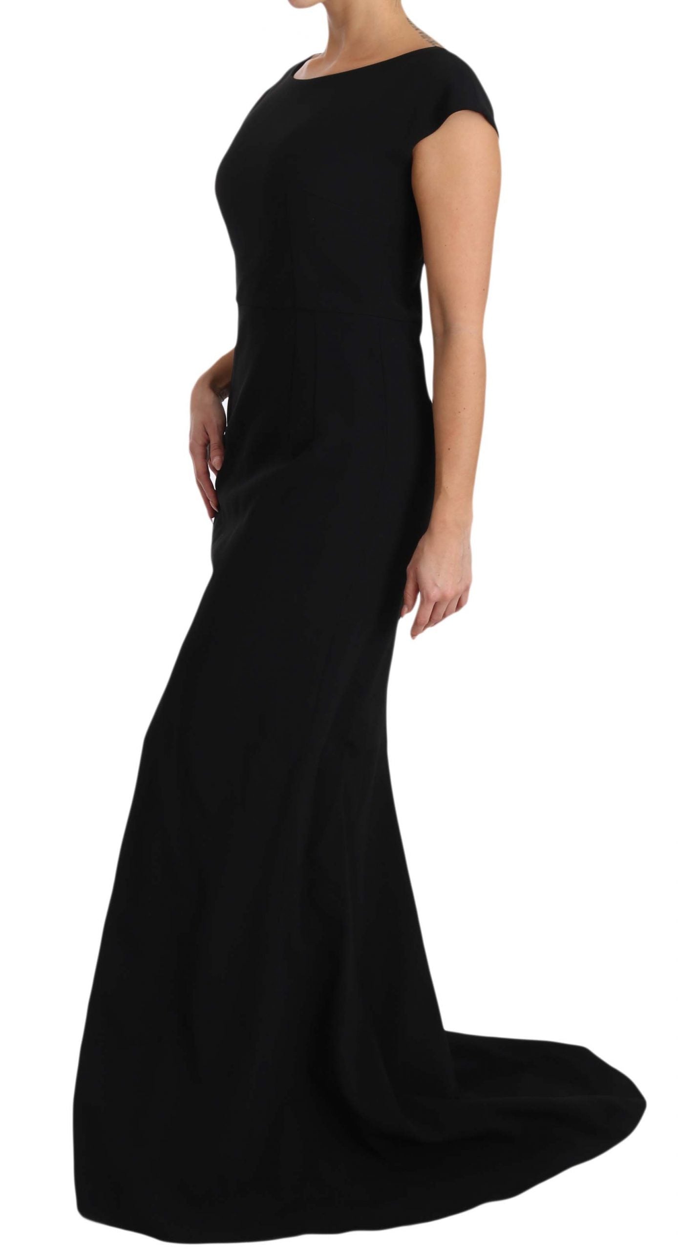 Buy Elegant Black Maxi Sheath Dress by Dolce & Gabbana