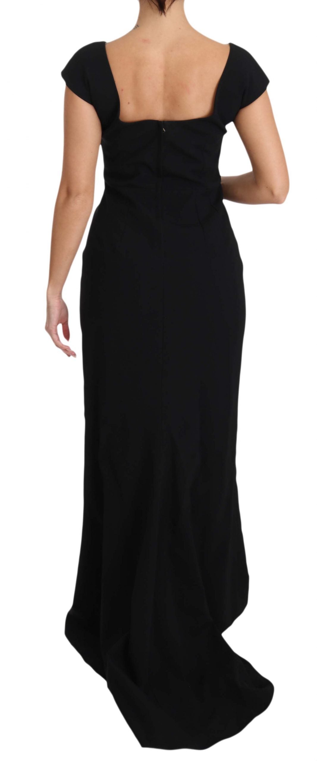 Buy Elegant Black Maxi Sheath Dress by Dolce & Gabbana