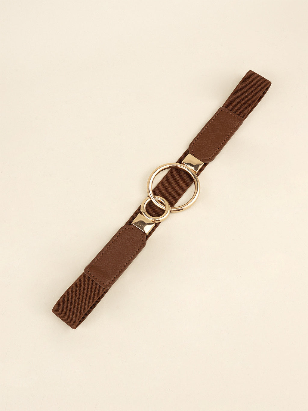 Buy Double Ring Buckle Elastic PU Belt by Faz