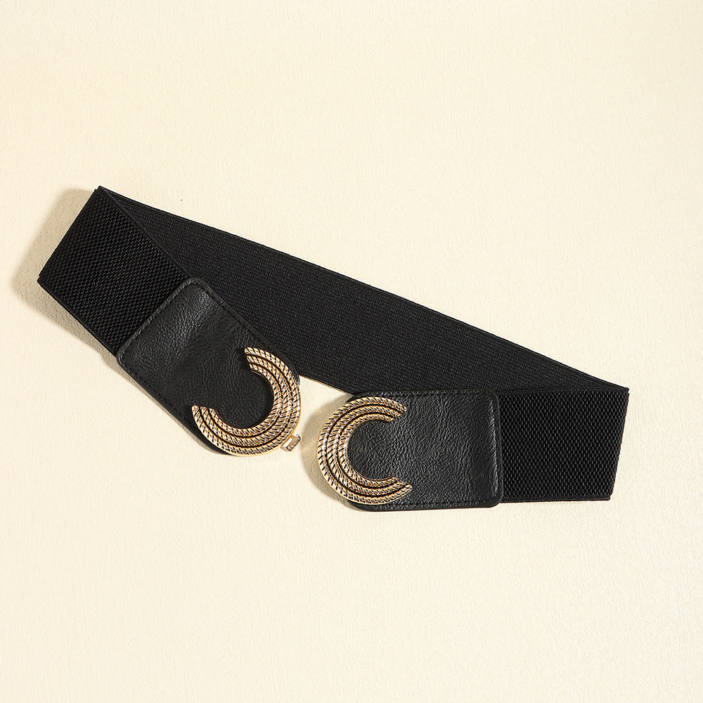 Buy Double C Buckle Elastic Belt by Faz