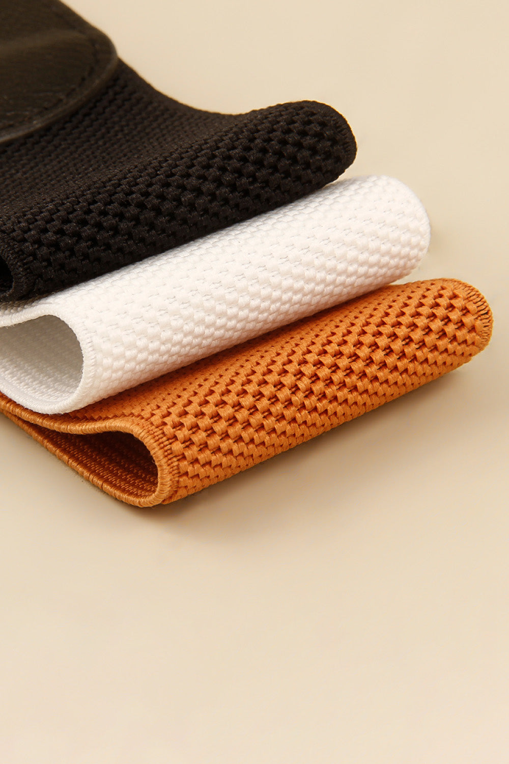 Buy Ribbed Alloy Buckle Elastic Belt by Faz