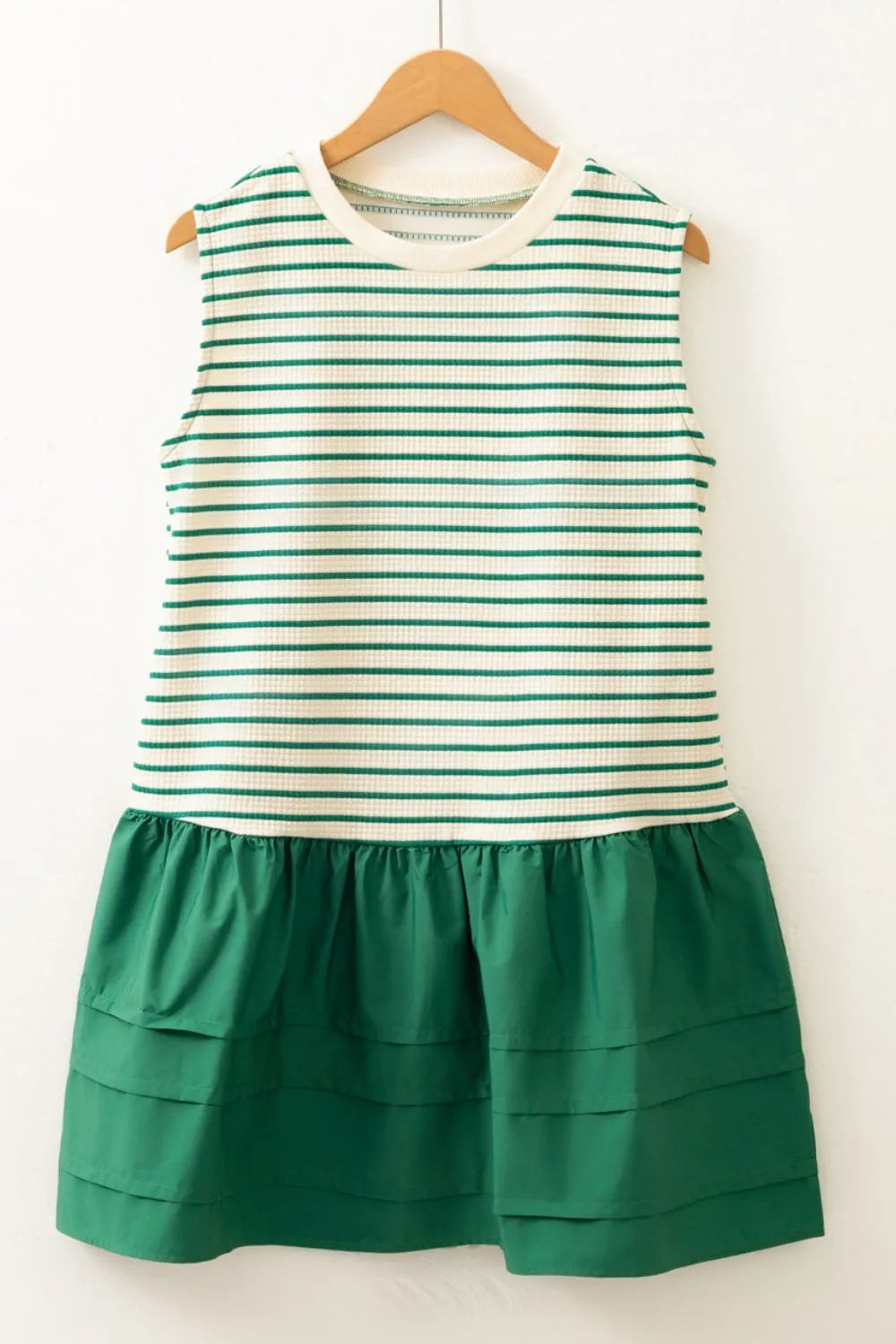 Buy Stripe Woven Sleeveless Mini Dress by Faz