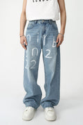 Buy Men's Graffiti Wide Leg Jeans by Faz