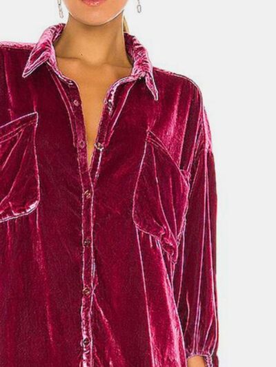 Buy Collared Neck Button Down Long Sleeve Shirt by Faz