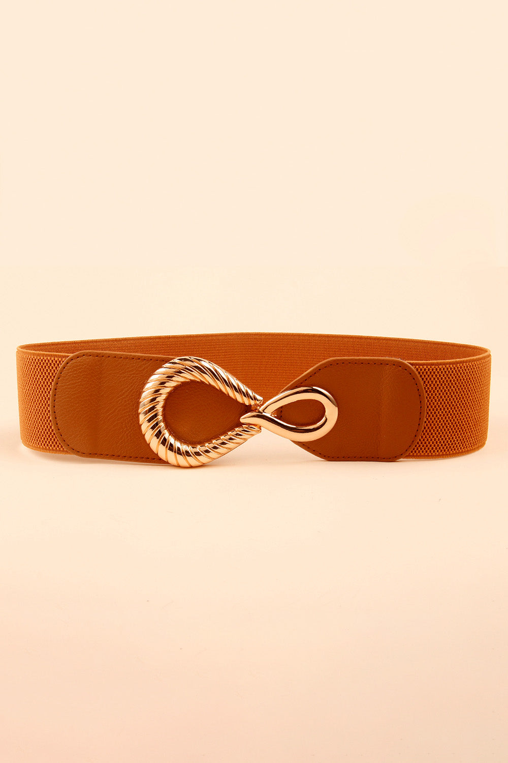 Buy Ribbed Alloy Buckle Elastic Belt by Faz