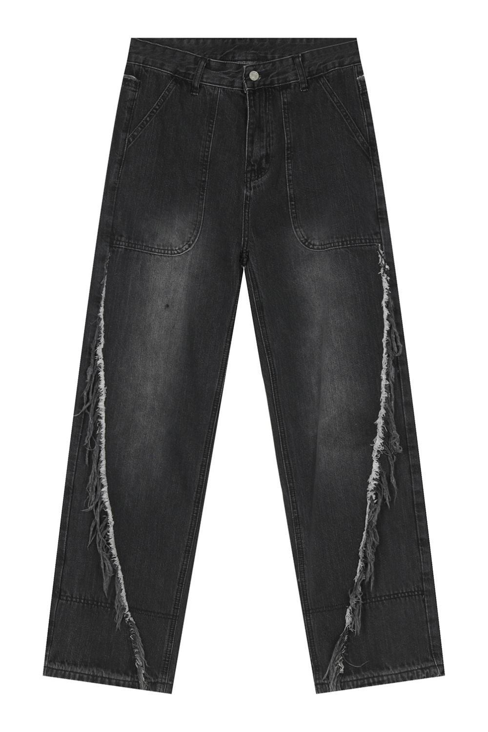 Buy Raw Hem Jeans with Pockets by Faz