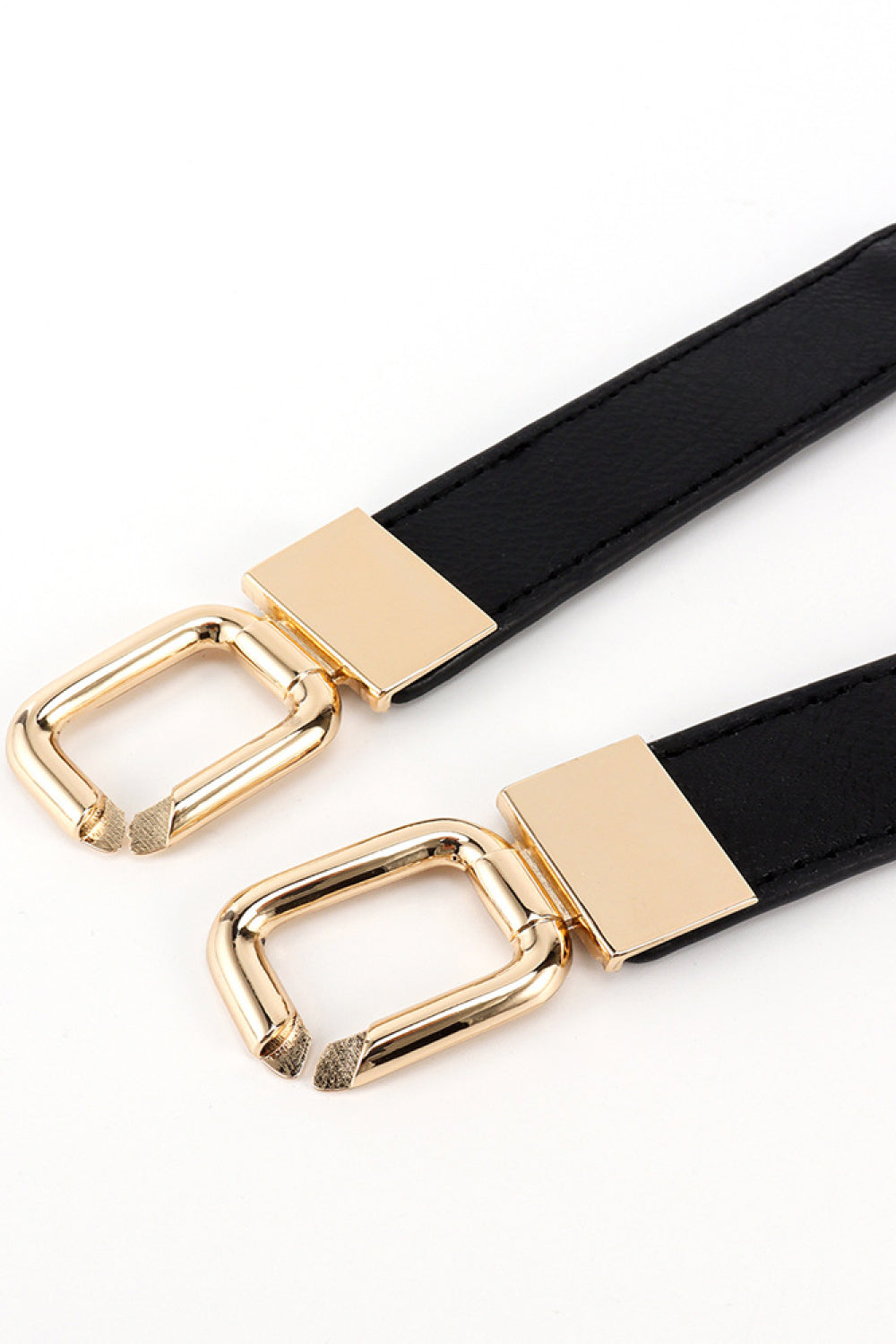 Buy Geometric Double Buckle Elastic Belt by Faz