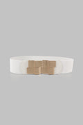 Buy Geometric Buckle Elastic Wide Belt by Faz