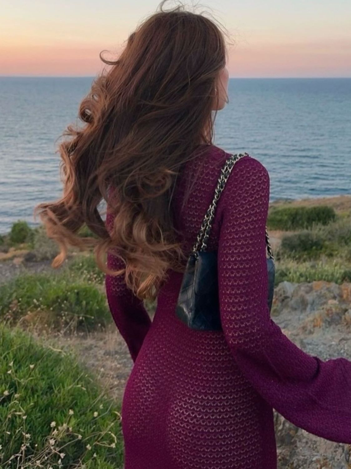 Buy Slit Plunge Flare Sleeve Cover-Up Dress by Faz