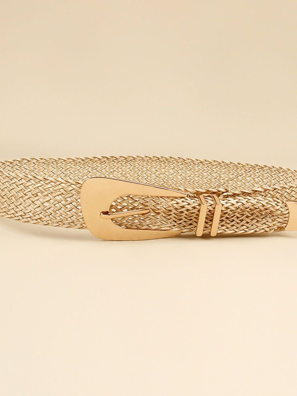 Buy Irregular Buckle Braid Belt by Faz