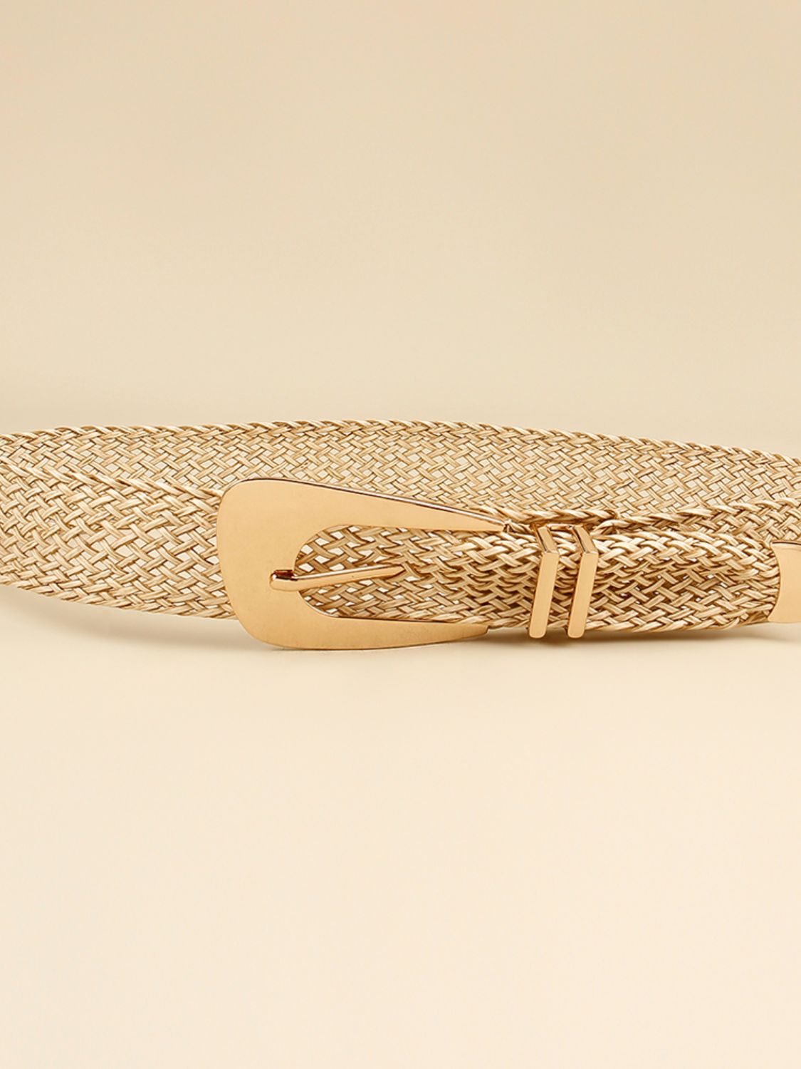 Buy Irregular Buckle Braid Belt by Faz