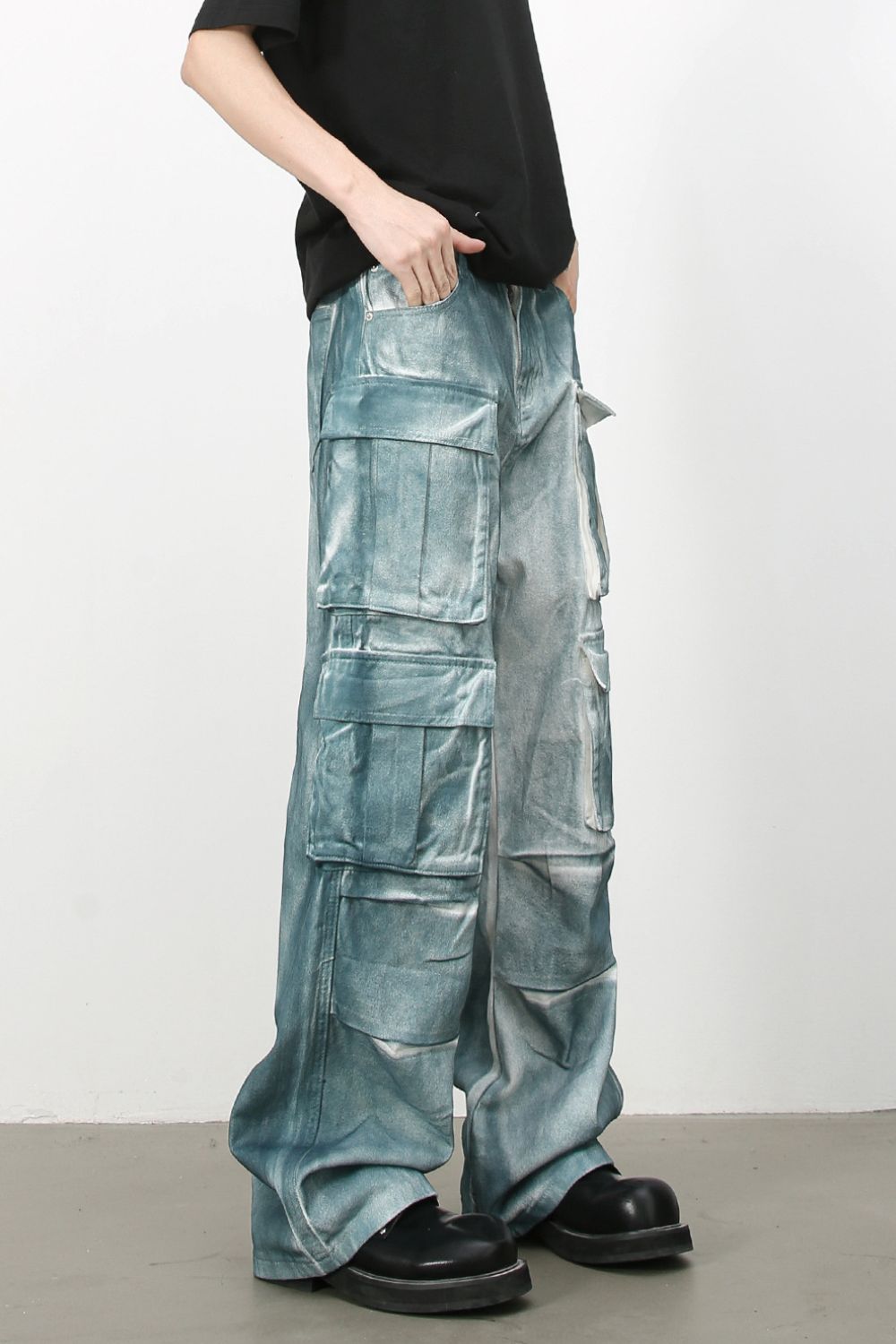 Buy Men's Tie-Dye Cargo Jeans by Faz