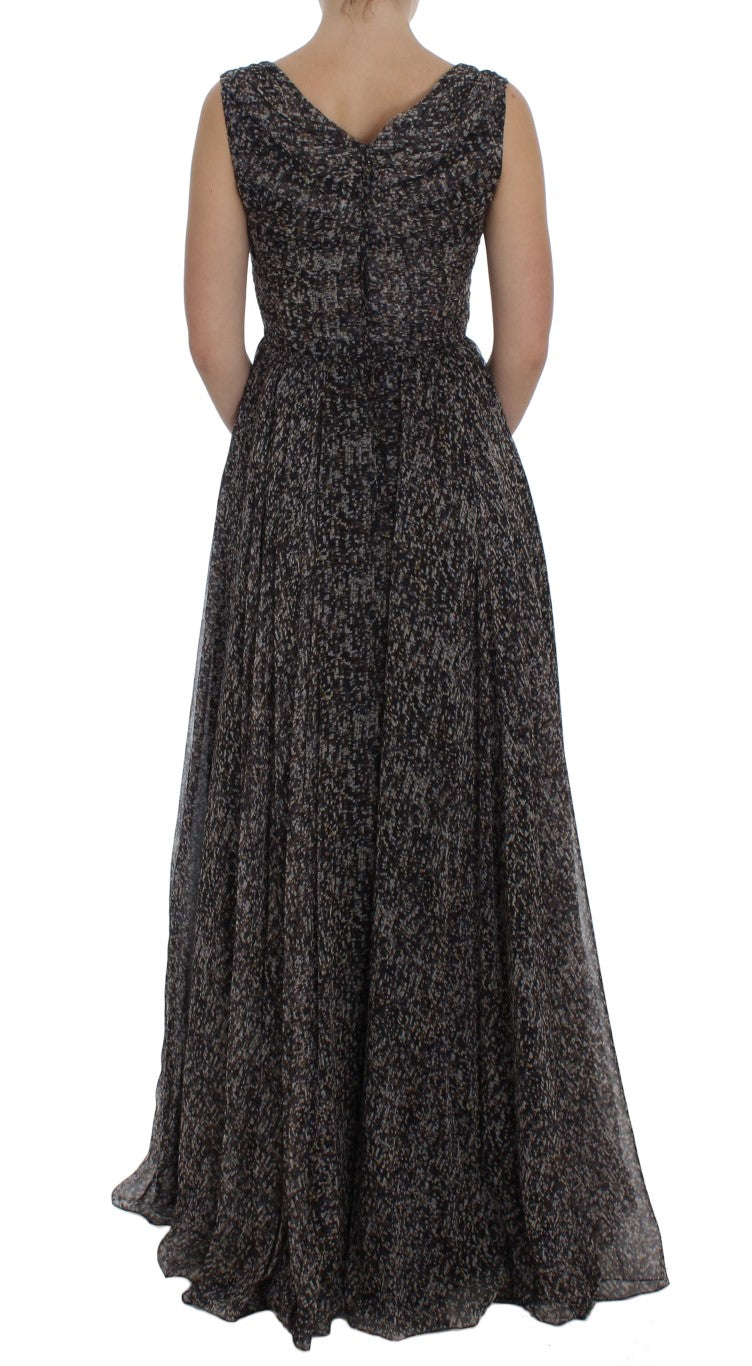 Buy Glamorous Sequined Silk Full-Length Dress by Dolce & Gabbana