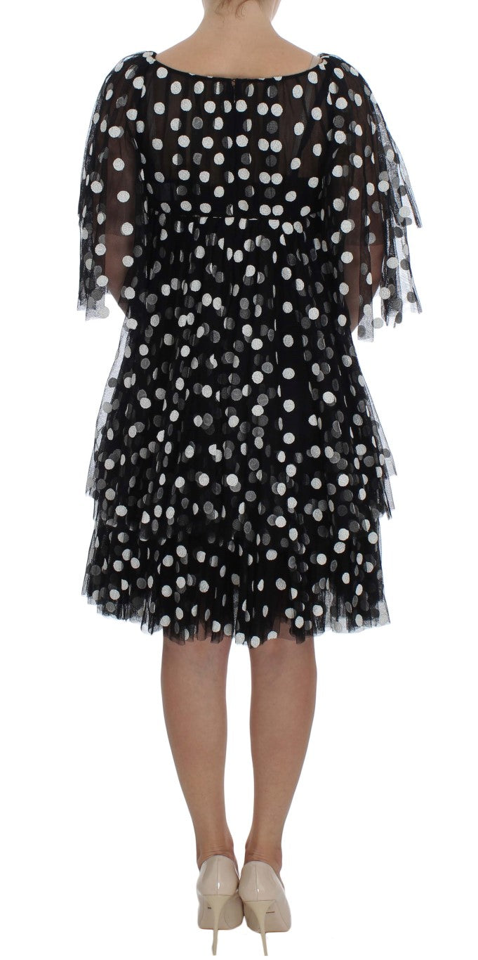 Buy Elegant Polka Dotted Ruffled Dress by Dolce & Gabbana