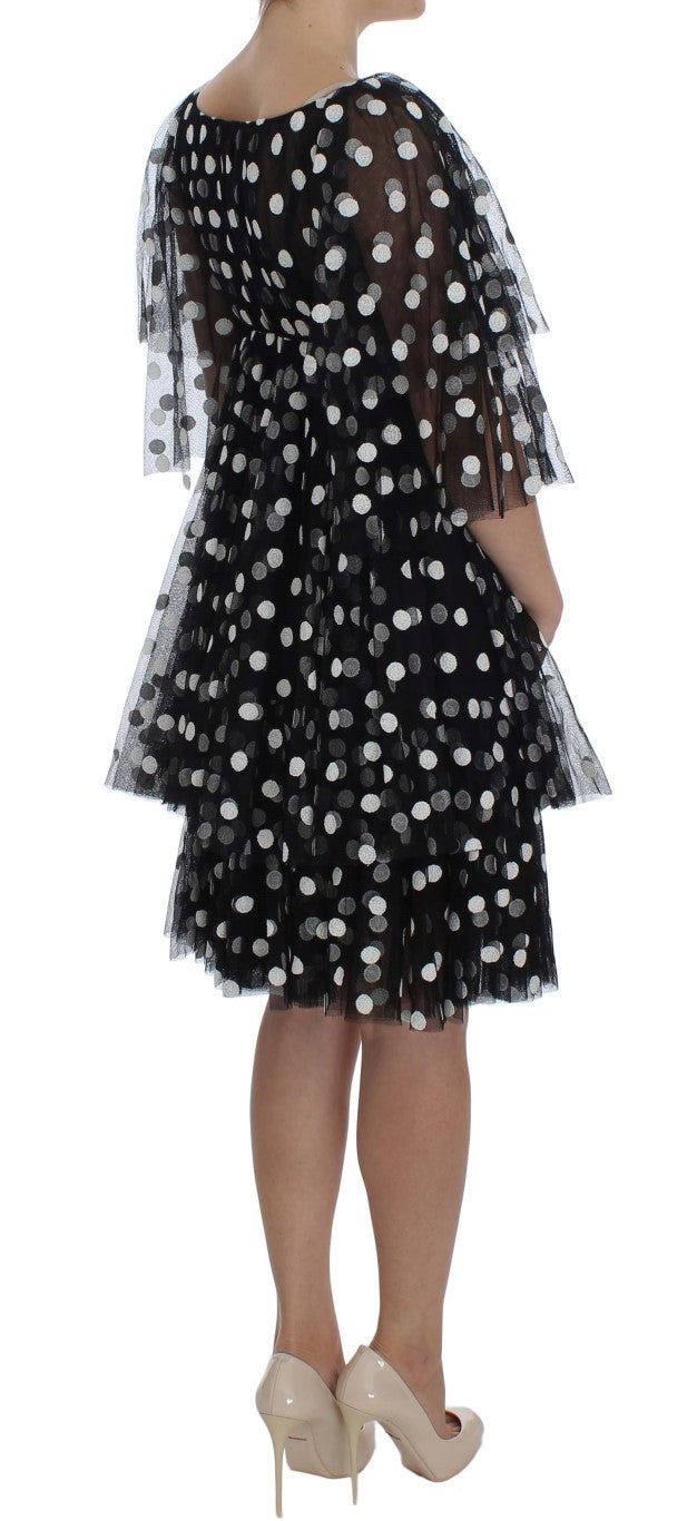 Buy Elegant Polka Dotted Ruffled Dress by Dolce & Gabbana