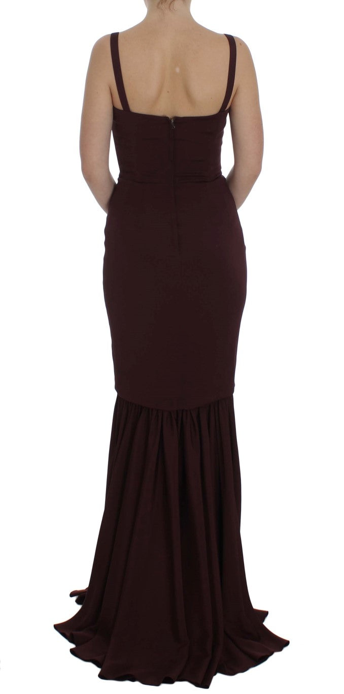 Buy Elegant Bordeaux Sheath Dress by Dolce & Gabbana