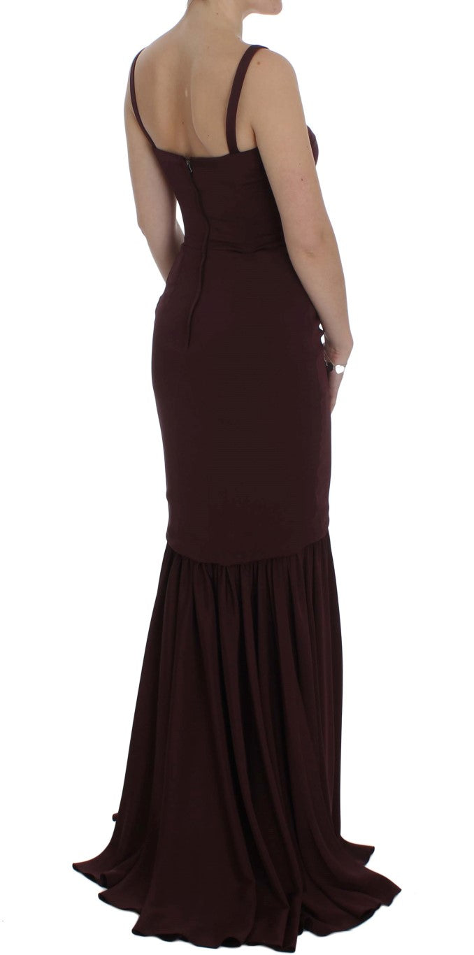 Buy Elegant Bordeaux Sheath Dress by Dolce & Gabbana